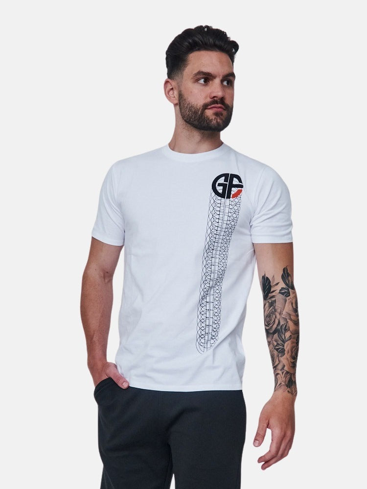 Gran Futbolista White Mesh Tee – #10 Tribute Gran Futbolista