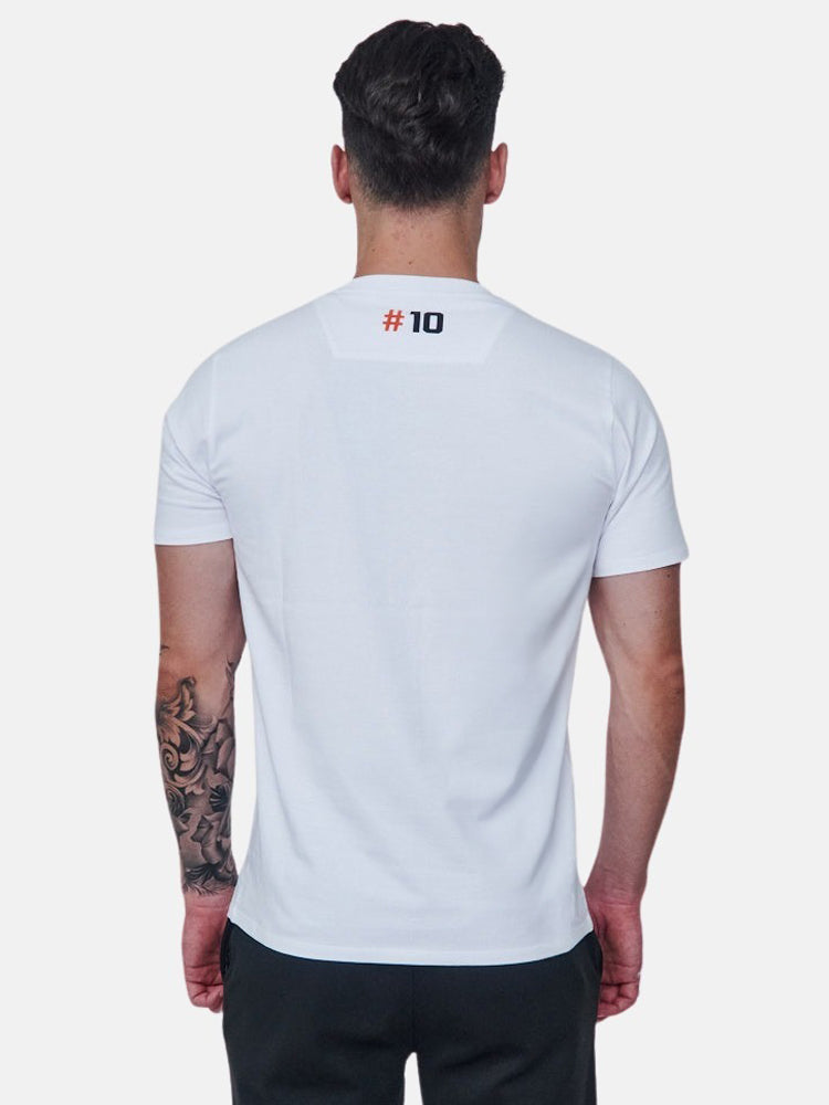 Gran Futbolista White Mesh Tee – #10 Tribute Gran Futbolista