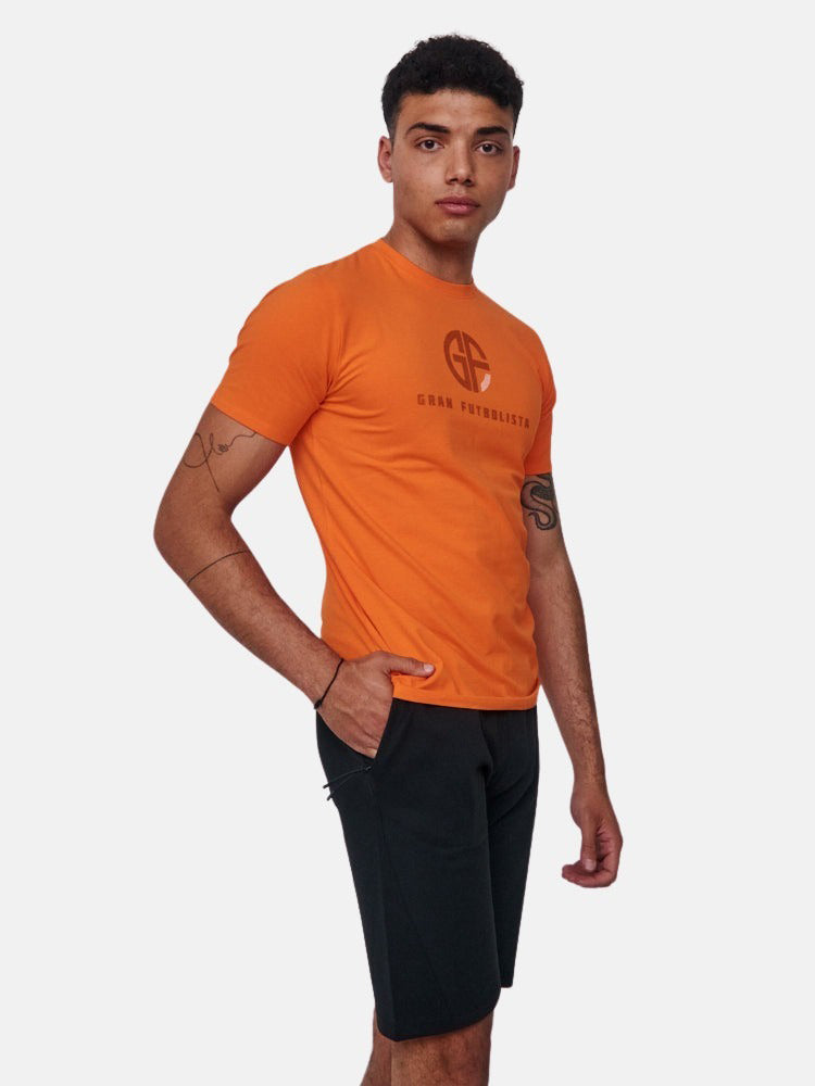 Gran Futbolista Logo Tee – Orange Flame - Gran Futbolista